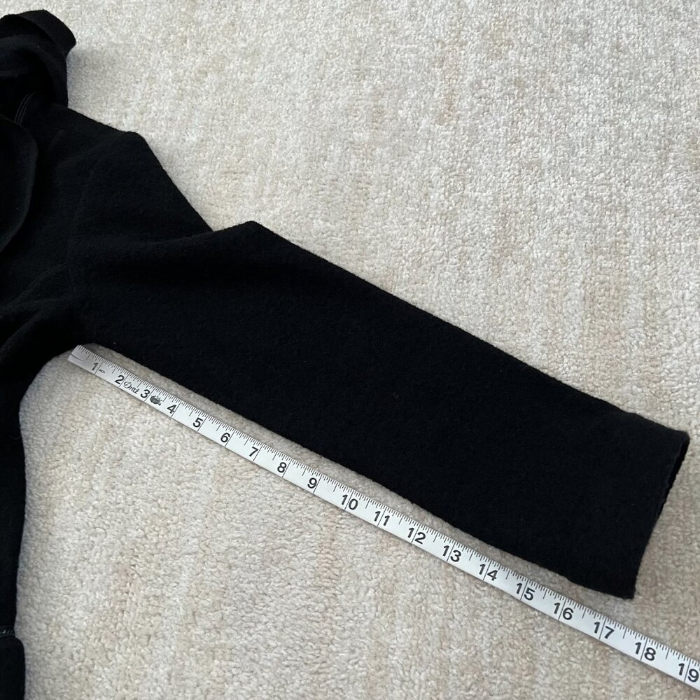 Magaschoni Wool Ruffle Black Jacket S - Picture 7 of 9